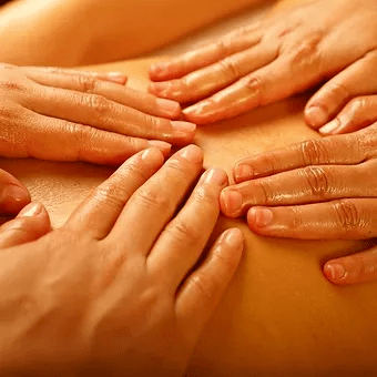 Photo illustration soin energetique 4 mains